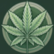 Cannabis Chris marijuana leaf hemp logo